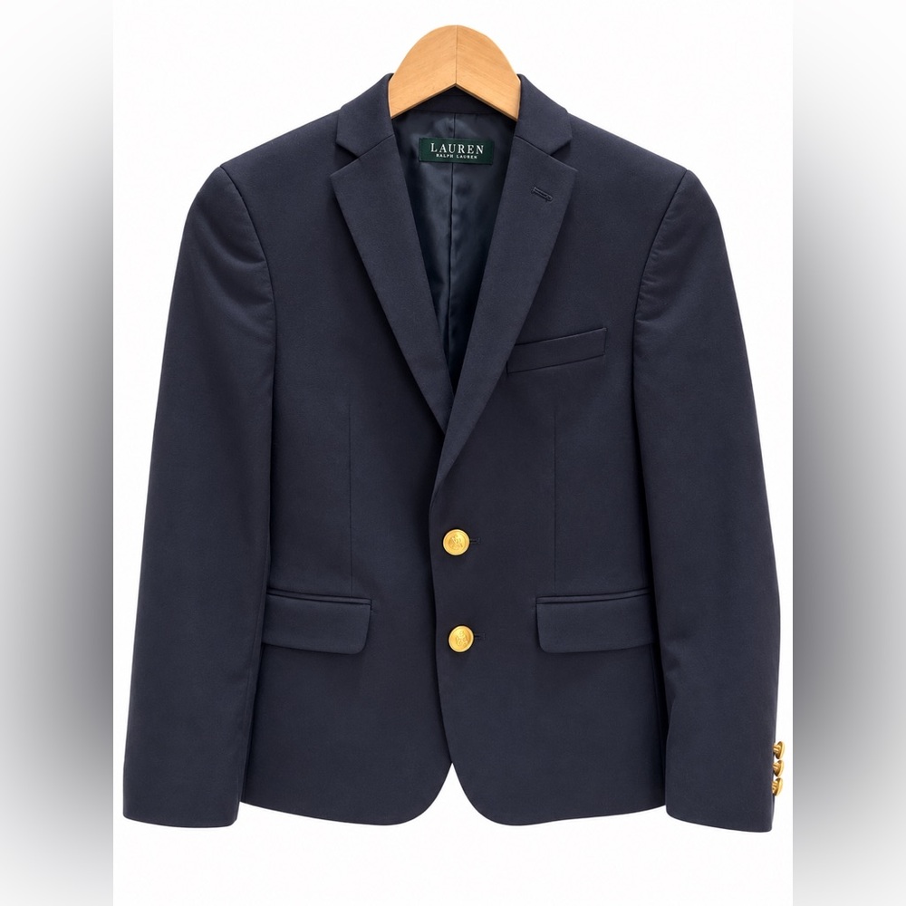 Lauren Ralph Lauren Navy Sport Coat with Gold Buttons